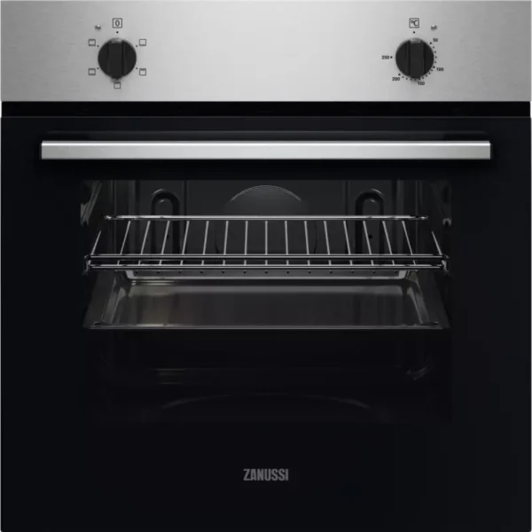 Zanussi ZOHTB0X2 Multifunction 70L Single Electric Oven - Silver