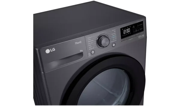 LG FDV309GN 9KG Heat Pump Tumble Dryer - Grey - Image 3