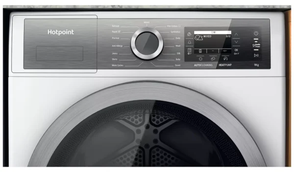 Hotpoint H8D94WBUK 9KG Heat Pump Tumble Dryer - White - Image 4