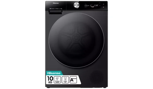 Hisense DH7S107BB 10KG Heat Pump Tumble Dryer - Black
