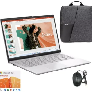 ASUS Vivobook Go 15 15.6in N200 4GB 128GB Laptop Bundle