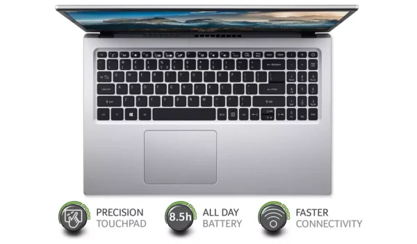 Acer Aspire 3 15.6in Pentium Silver 8GB 256GB Laptop -Silver - Image 3