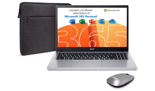 Acer Aspire Go 15.6in N100 4GB 128GB Laptop Bundle - Image 4