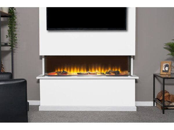 Adam Sahara Electric Inset Media Wall Fire with Remote Control 51 Inch