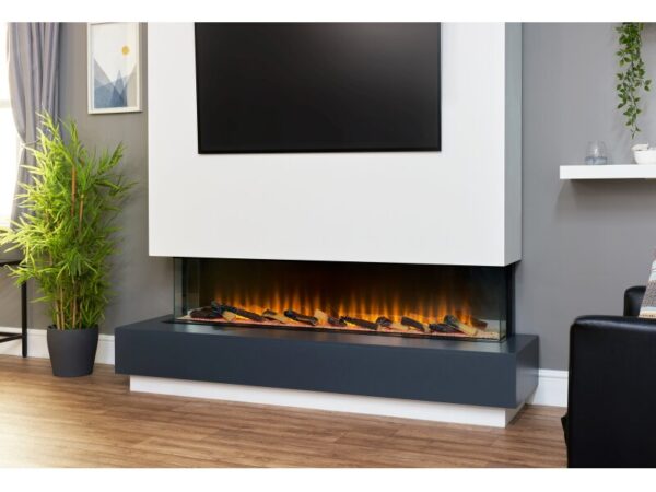 Adam Sahara Electric Inset Media Wall Fire with Remote Control, 61 Inch - Image 3