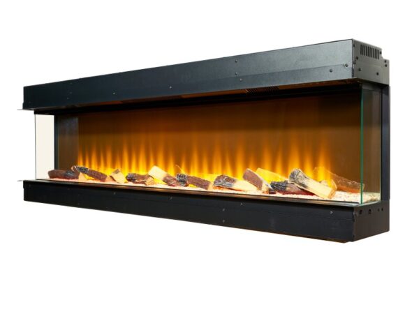Adam Sahara Electric Inset Media Wall Fire with Remote Control, 61 Inch - Image 2