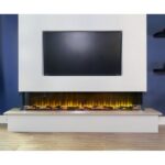 Adam Sahara Electric Inset Media Wall Panoramic Fire 81 Inch