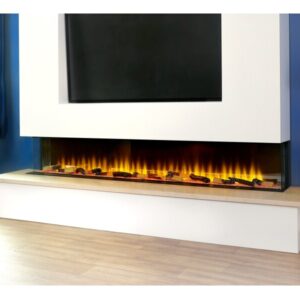 Adam Sahara Electric Inset Media Wall Panoramic Fire 81 Inch