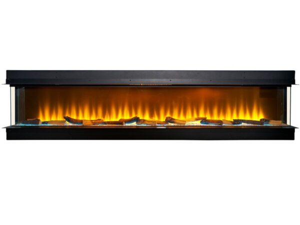 Adam Sahara Electric Inset Media Wall Panoramic Fire 81 Inch - Image 4