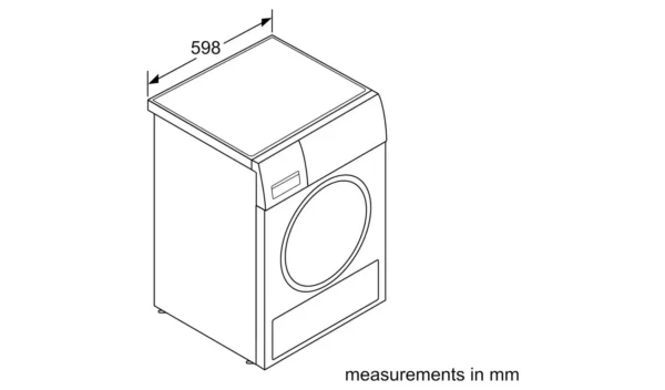 Bosch WQG24509GB 9KG Heat Pump Tumble Dryer - White - Image 4