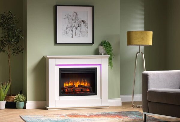 Endeavour Fires Castleton Electric Fireplace Suite 7 Day Programmable Remote Control - Image 3
