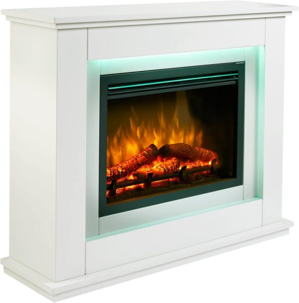 Endeavour Fires Castleton Electric Fireplace Suite 7 Day Programmable Remote Control