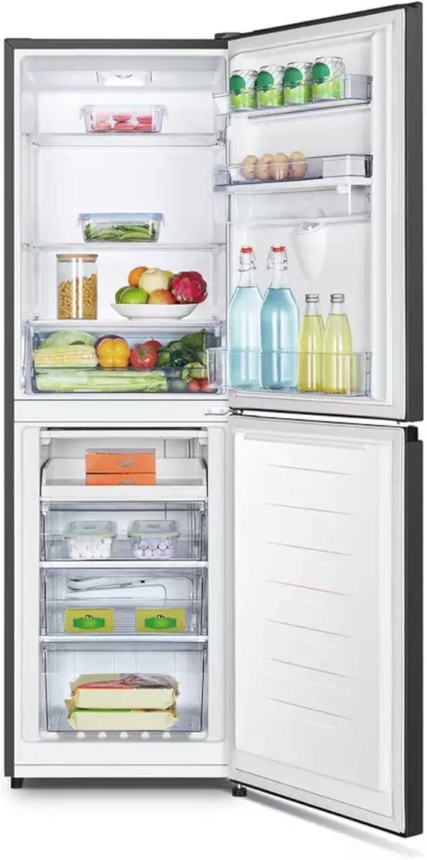 Fridgemaster MC55240MDFB Fridge Freezer - Black - Image 2