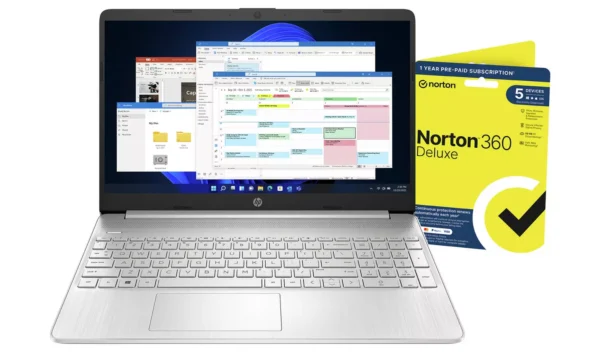 HP 15s-fq5021na 15.6in i5 8GB 256GB Laptop Bundle - Silver - Image 4