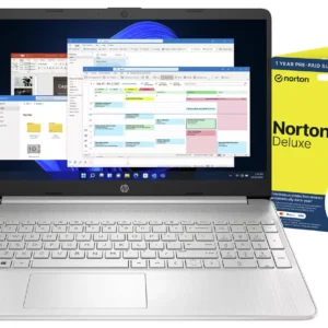 HP 15s-fq5021na 15.6in i5 8GB 256GB Laptop Bundle - Silver