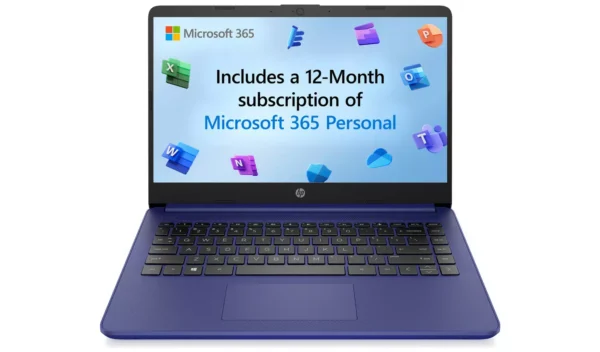 HP Stream 14s-dq0012na 14in Celeron 4GB 128GB Laptop - Blue