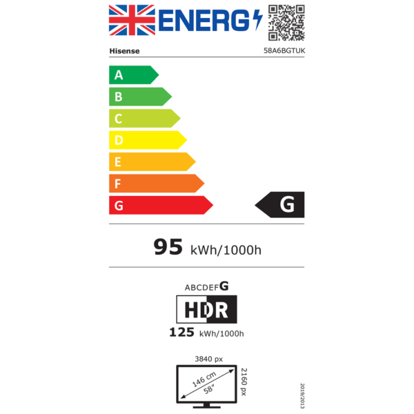Hisense 58A6BGTUK 58" 4K UHD Smart TV - Image 4
