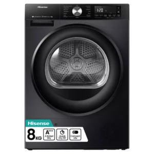 Hisense DH3S802BB3 8KG Heat Pump Tumble Dryer - Black