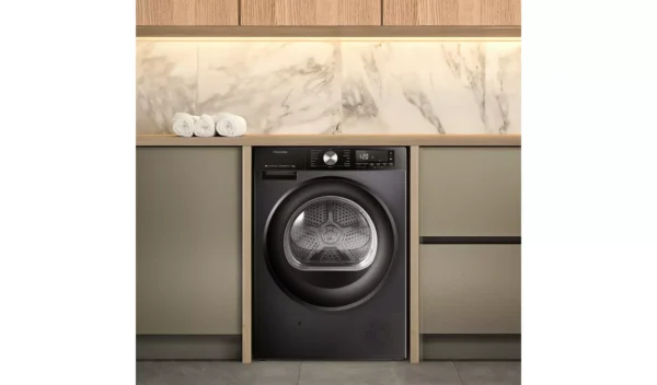Hisense DH3S802BB3 8KG Heat Pump Tumble Dryer - Black - Image 3