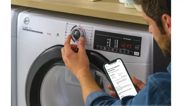 Hoover HRE C9TBE80 9KG Condenser Tumble Dryer - White - Image 3