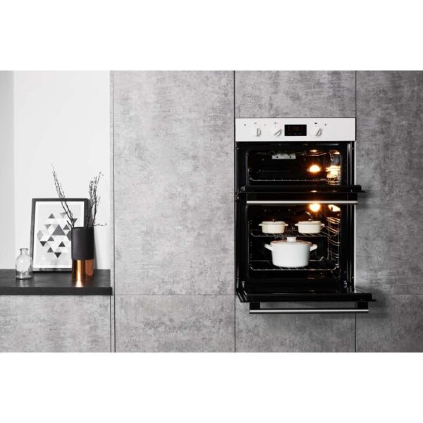 Hotpoint DD2540WH Built in Double Electric Oven - White - Image 4