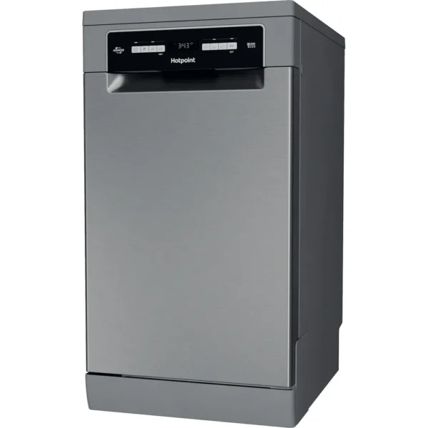 Hotpoint HSFO3T223WXUKN Slimline Dishwasher - Stainless Steel - Image 2