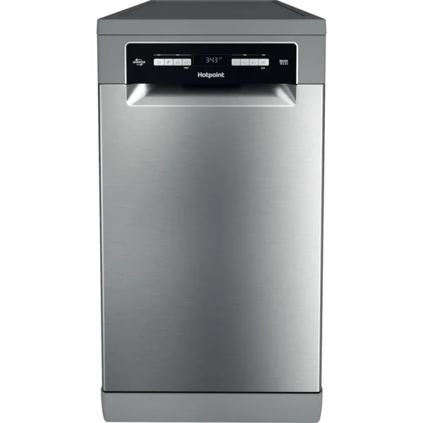 Hotpoint HSFO3T223WXUKN Slimline Dishwasher - Stainless Steel