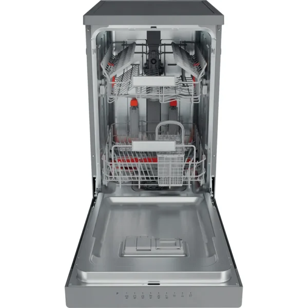 Hotpoint HSFO3T223WXUKN Slimline Dishwasher - Stainless Steel