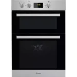 Indesit IDD6340IX Built in Electric Double Oven - Stainless Steel