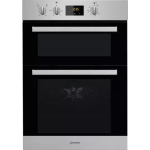 Indesit IDD6340IX Built in Electric Double Oven - Stainless Steel