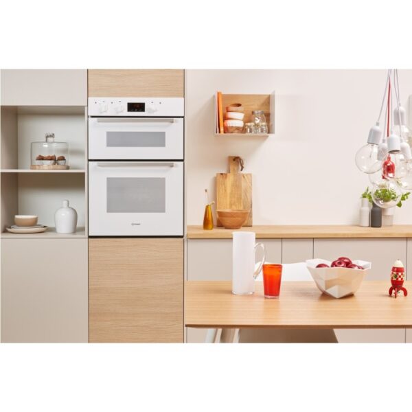 Indesit IDD6340WH Built in Electric Double Oven - White - Image 2