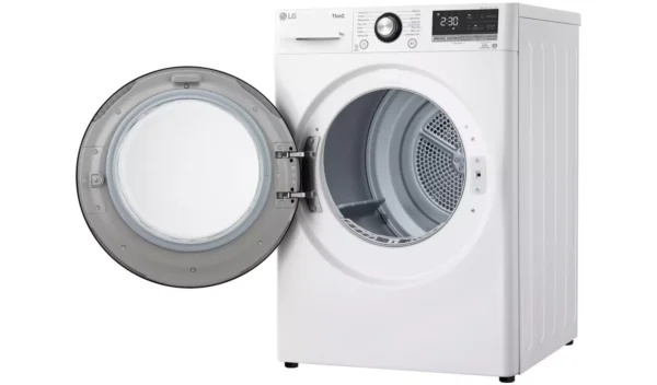 LG FDV309WN 9KG Heat Pump Tumble Dryer - White - Image 3
