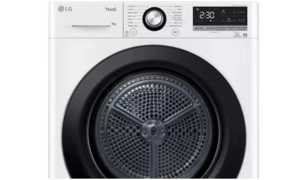 LG FDV309WN 9KG Heat Pump Tumble Dryer - White - Image 2