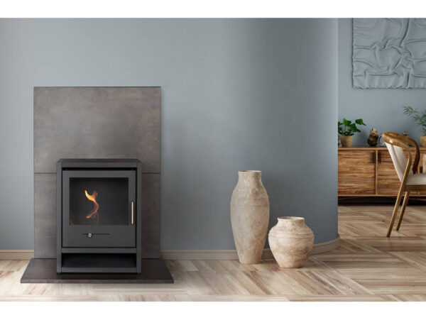 OKO S1 Bio Ethanol Stove in Charcoal Grey - Image 3