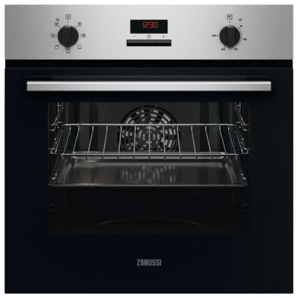 Zanussi ZOHTC2X2 Multifunction 65L Single Electric Oven with LED Timer - Silver 275600