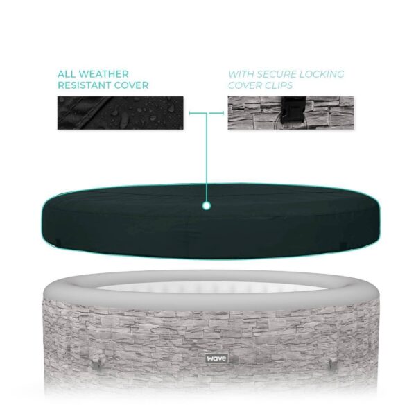 Wave Spa Atlantic 4 Person Round Inflatable Hot Tub - Image 3
