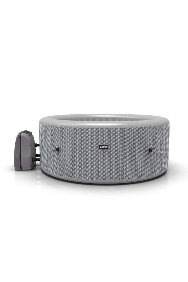Wave Atlantic Plus 6 Person Grey Rattan Inflatable Hot Tub - Image 3