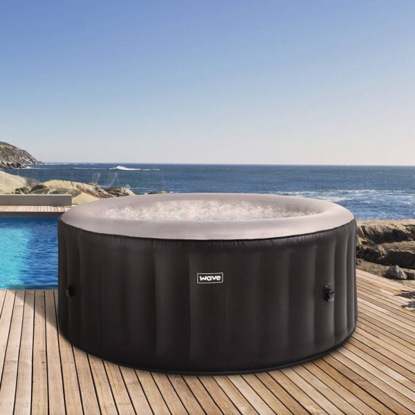 Wave Atlantic 4 Person Black Inflatable Hot Tub - Image 3