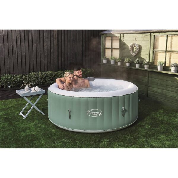 CleverSpa Cotswolds 4 Person Round Hot Tub Green - Image 4