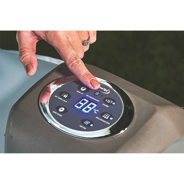 CleverSpa Cotswolds 4 Person Round Hot Tub Green - Image 7