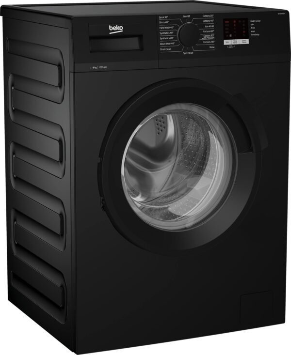 Beko WTL82051B 8kg 1200 Spin Washing Machine - Black