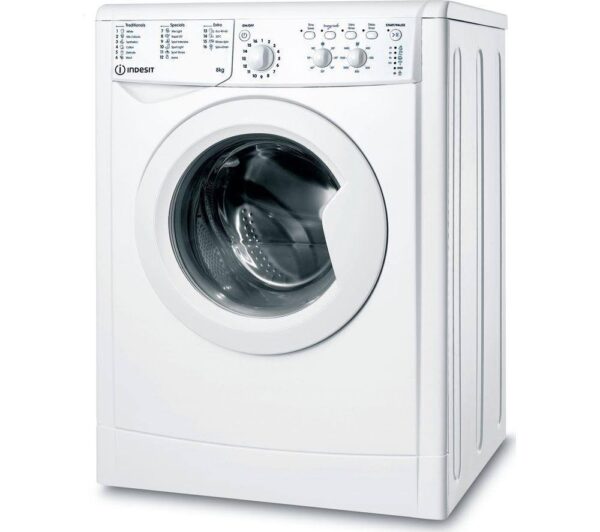 Indesit IWC 81483 W UK N 8 kg 1400 Spin Washing Machine - White - Image 2