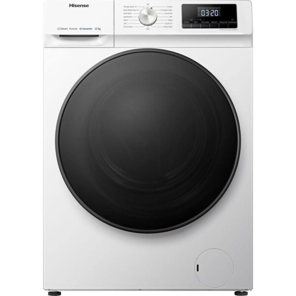 Hisense WFQA1214EVJM 12 kg 1400 RPM Washing Machine - White - Image 4