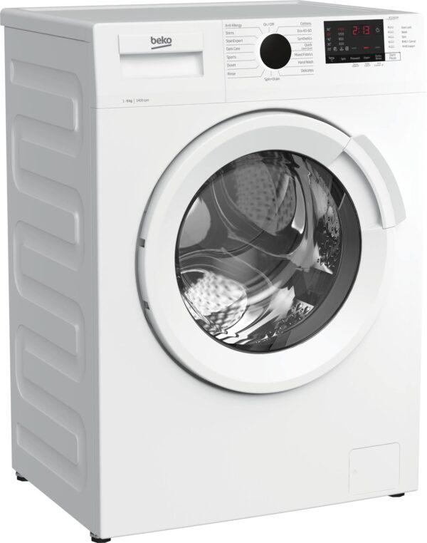 Beko WTL94121W 9kg Washing Machine with 1400 RPM - White - B Rated - Image 3