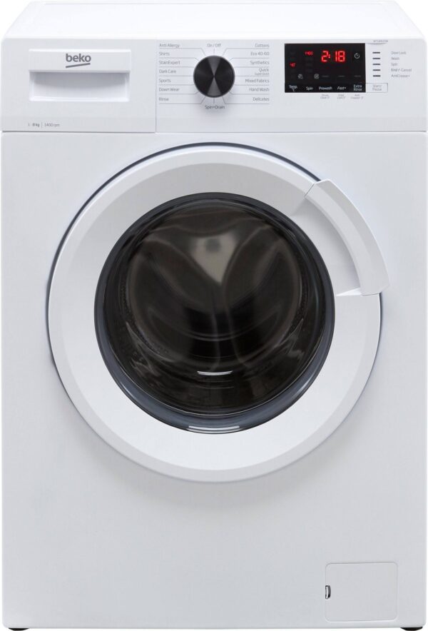 Beko WTL84121W 8kg Washing Machine with 1400 RPM - White - Image 4