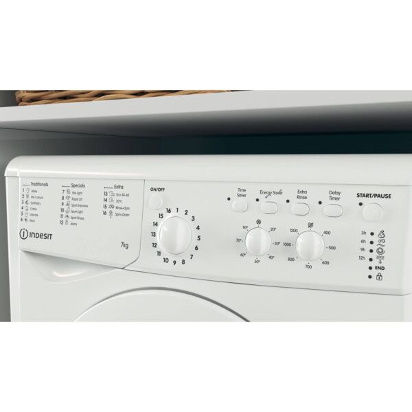 Indesit Ecotime 7kg White Washing Machine - Image 8