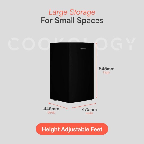Cookology 60L Freestanding Undercounter Freezer UCFZ60BK - Image 3