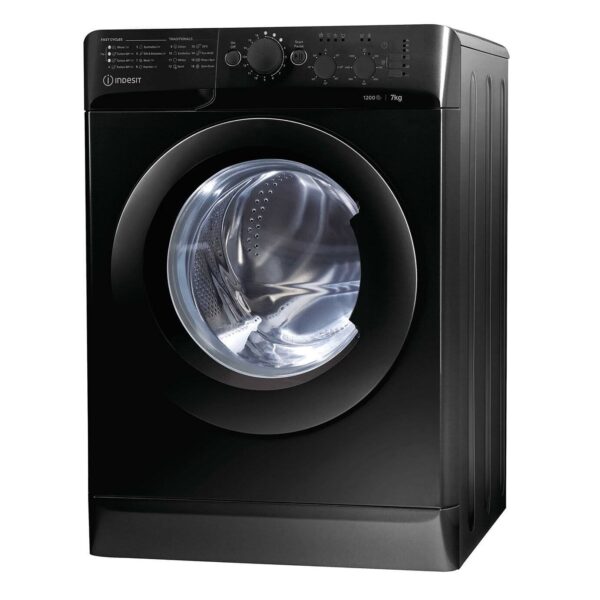 Indesit MTWC71252K Eco 7kg 1200 Spin Washing Machine - Black - Image 2