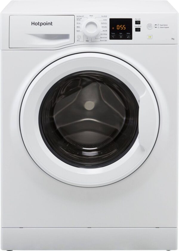 Hotpoint NSWM743UWUKN 7kg Washing Machine with 1400 RPM - White - Image 2