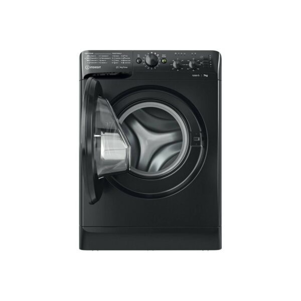 Indesit MTWC71252K Eco 7kg 1200 Spin Washing Machine - Black - Image 4